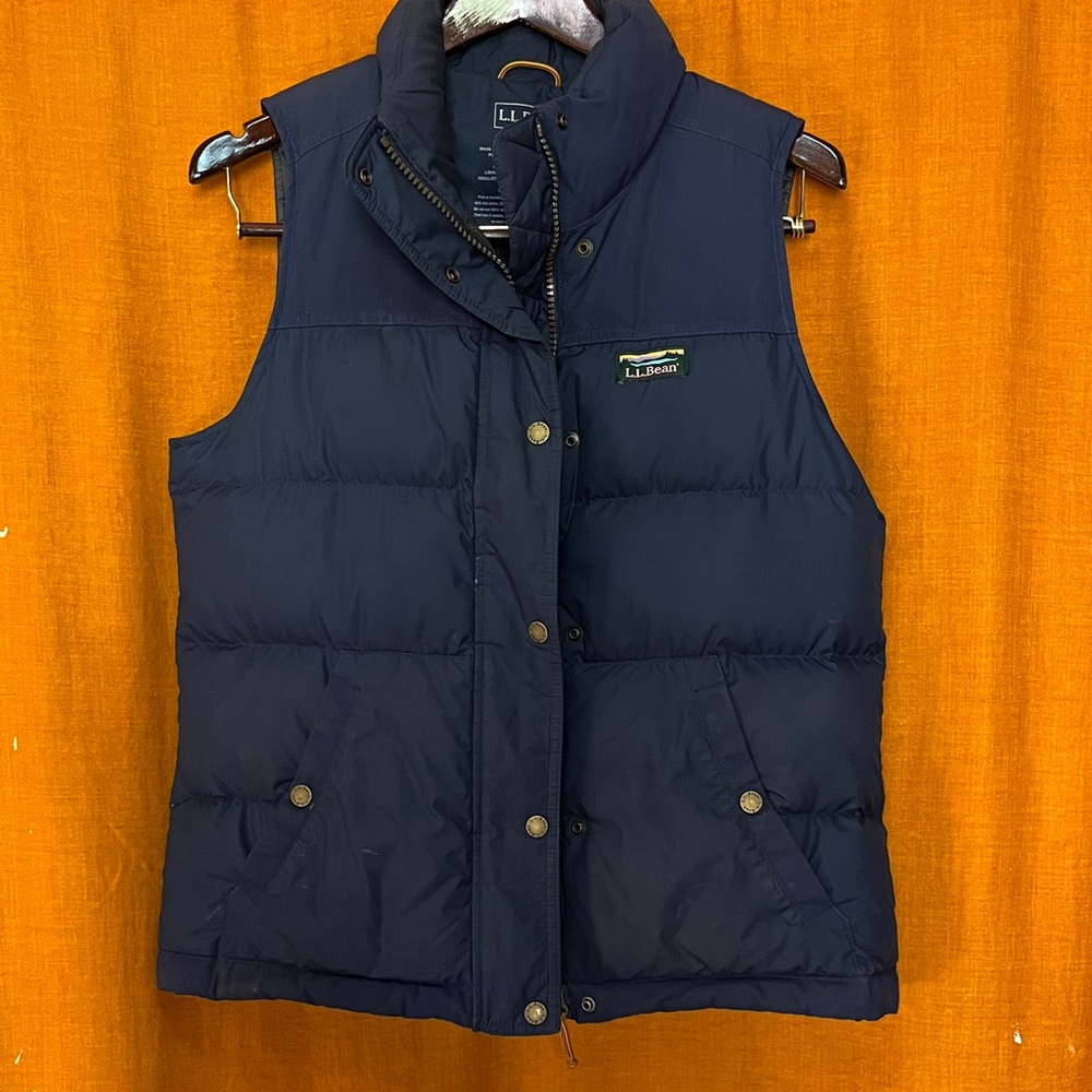 L.L. Bean Dark Blue Quilted Vest